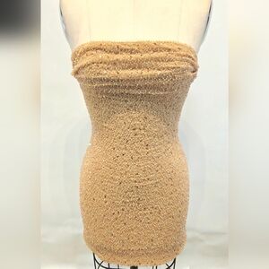 Elegant Strapless Beaded Dress